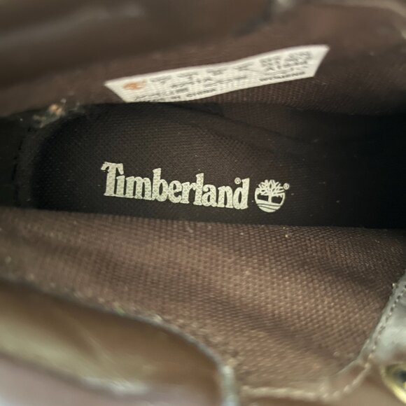 Timberland Women's A1548 Wedge High Heel Wheat Suede Leather Boots Size 7 - Picture 7 of 7